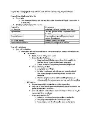 Notes Exam 2 - Management - Chapter 5: Planning and Goal Setting Goal ...