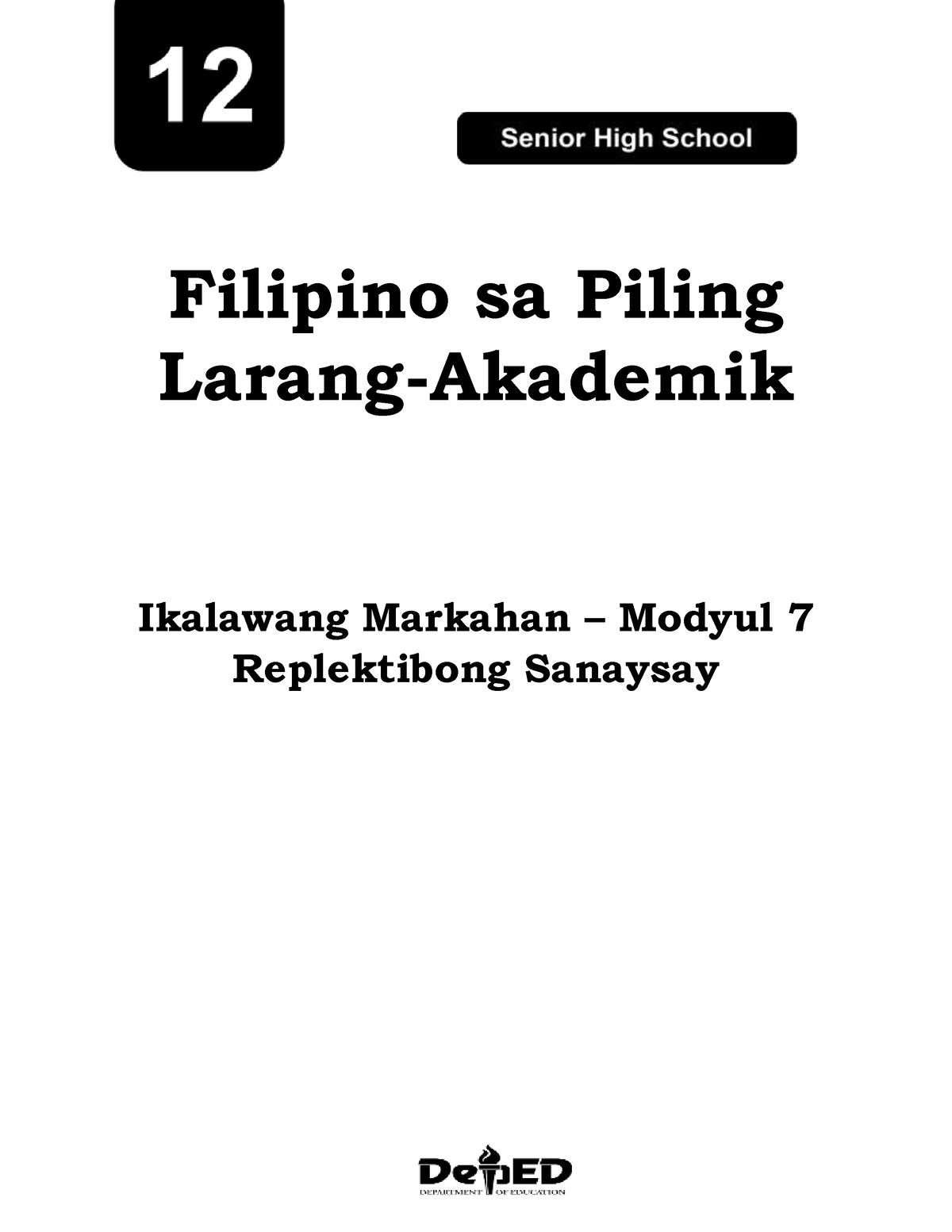 7 Q2 Piling Larang (Akad) - Filipino Sa Piling Larang-Akademik ...