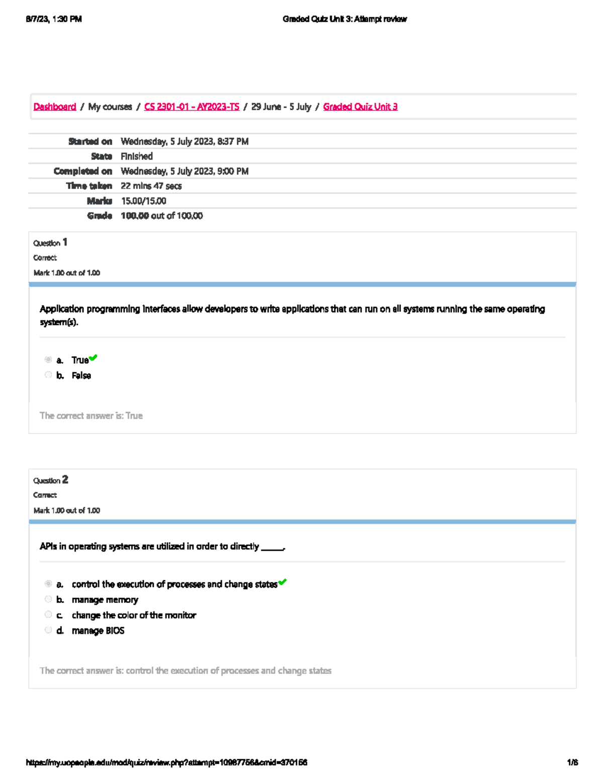 tam2601 assignment 3 quiz