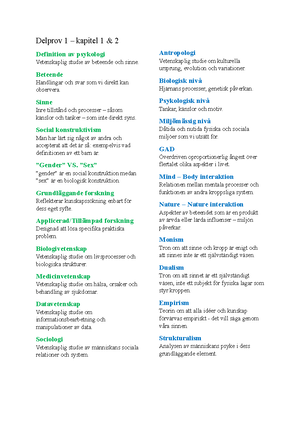 Psykologiska Perspektiv - Från Boken Holt. Et Al - Sida - Studocu