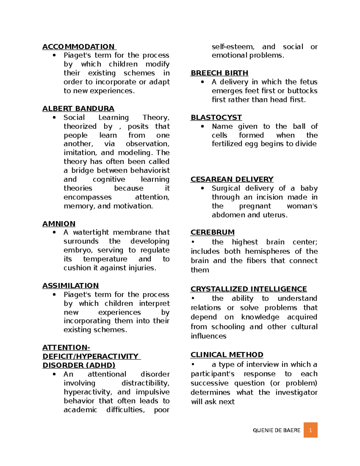 DevPsy CTO Authors from Quizlet Piaget's term for the