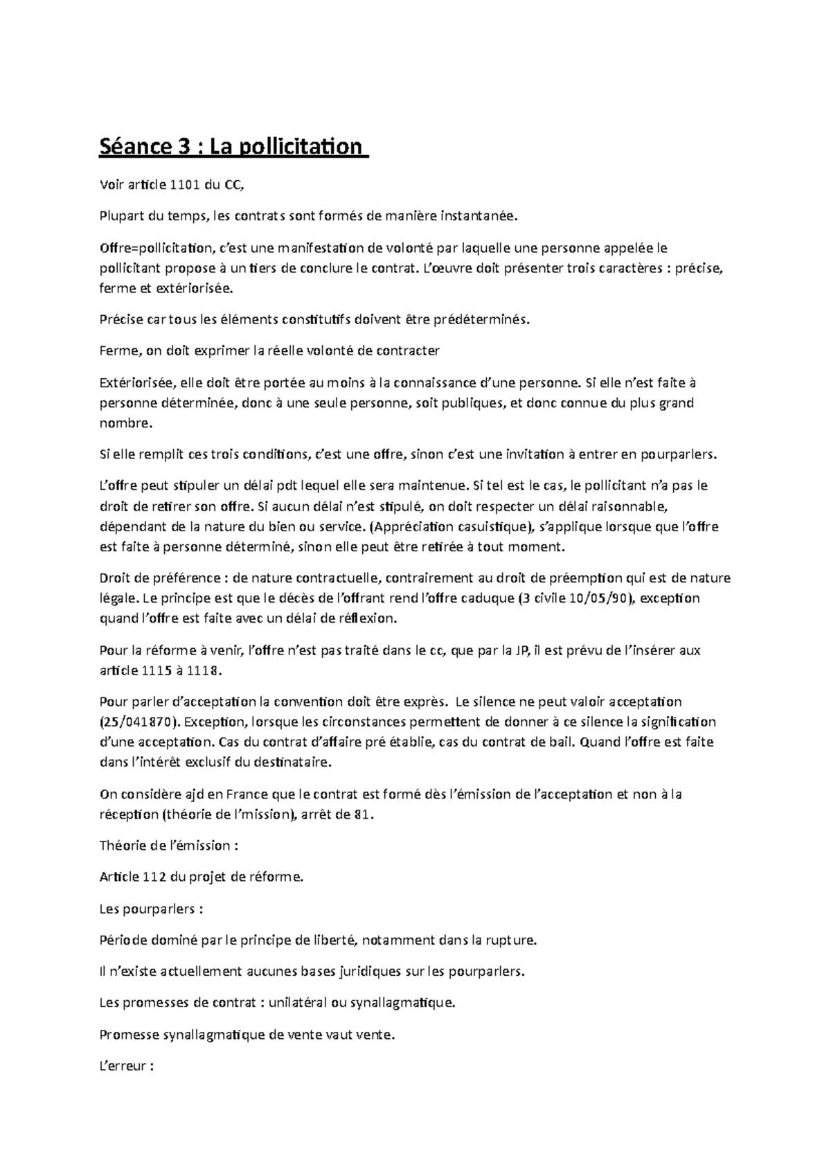Pollicitation Définition Juridique – PLLZ