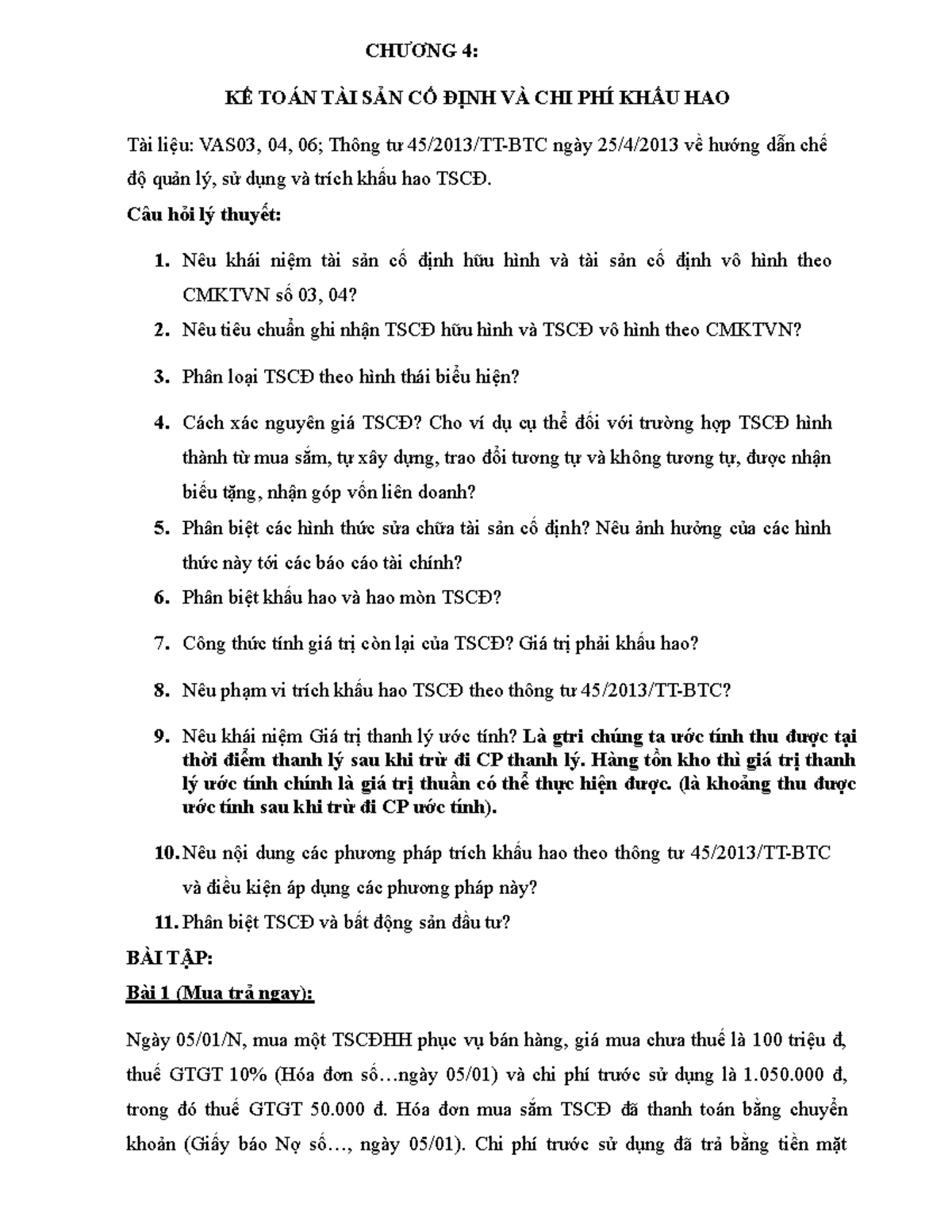 ChươNg4 Kttc ChươNg 4 Kttc Kế ToáN TàI ChíNh Studocu