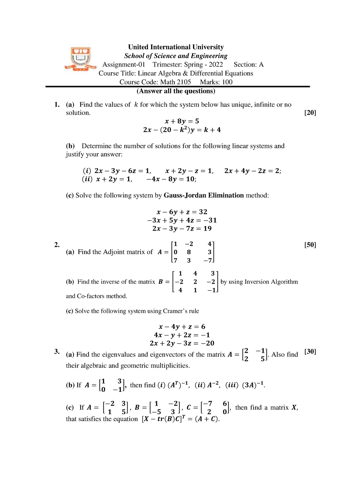 assignment-01-assignment-united-international-university-school-of