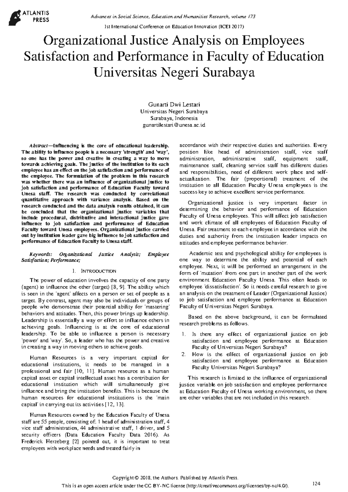 Objective Assessment 1st International Conference On Education
