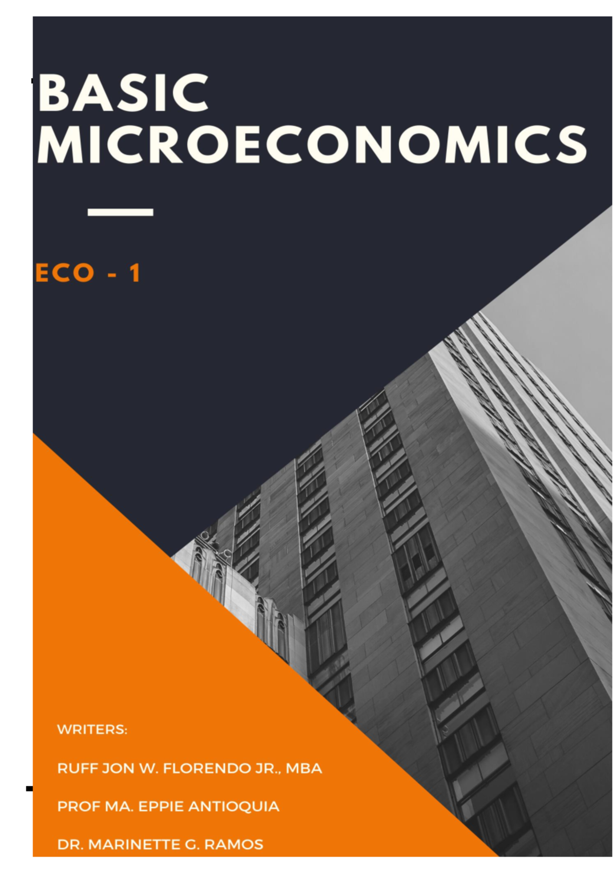 ECO 1 Basic Microeconomics - Province of Rizal Page 1 of 55 Province of ...
