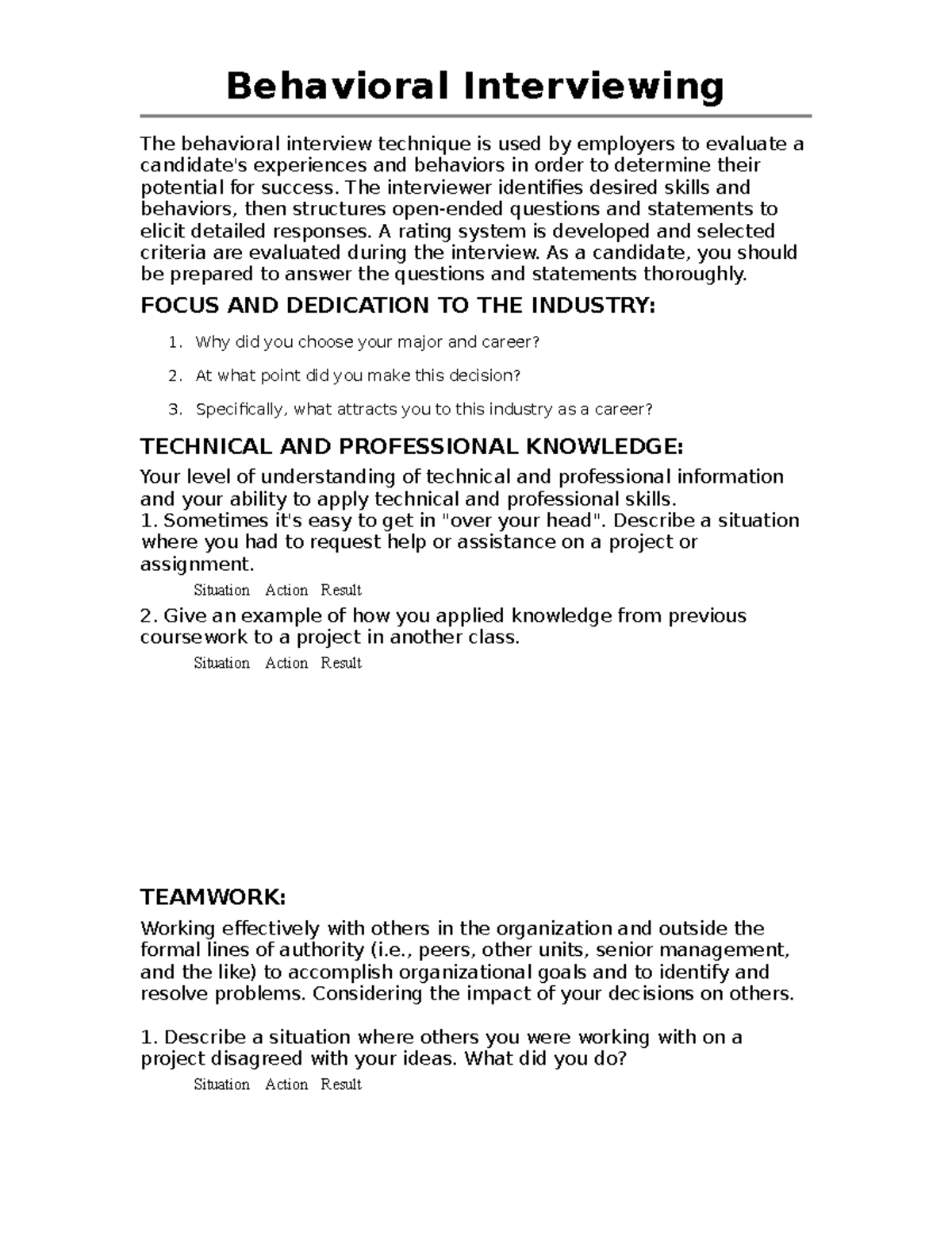 Optiver Behavioral Interview - 48dge89