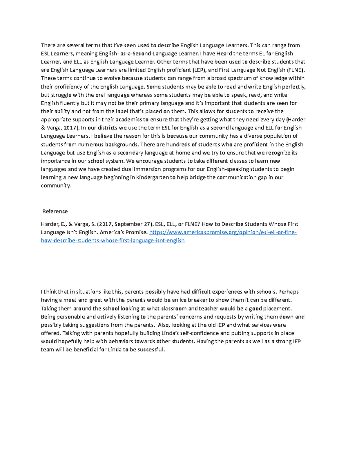 ESL 440 N Topic 2 discussions - There are several terms that I’ve seen ...