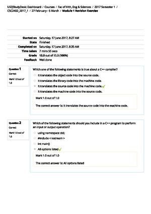 CSC2402 Object Oriented Programming Exam - Studocu