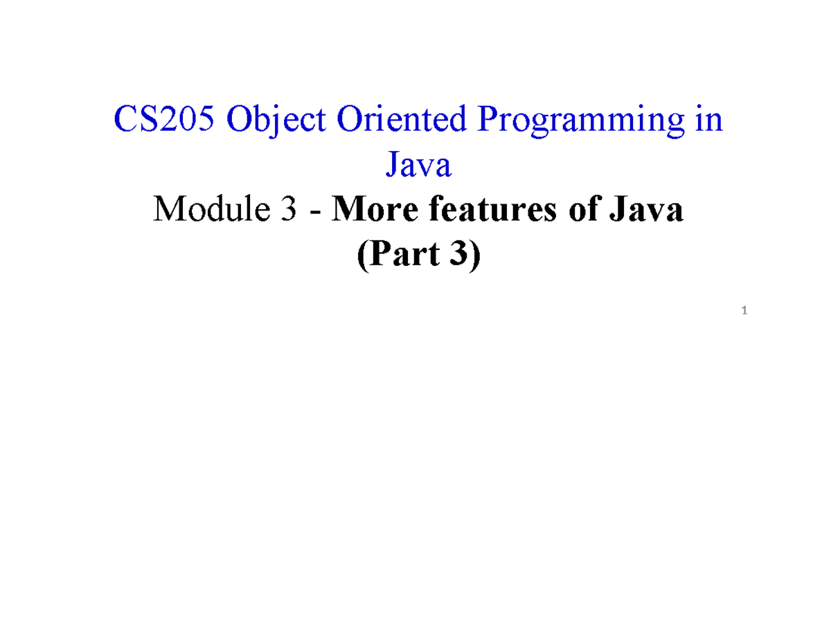 M3 - 3 Input Output - PLEASE DO THE WORK - CS205 Object Oriented ...