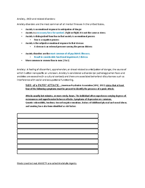 MH exam 3 - Mental health notes - Somatic Symptom and Dissociative ...