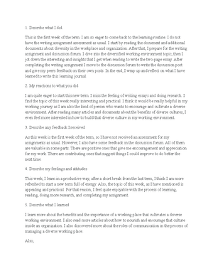%Organizational Behavior Bus 4402 Written Assignment Unit 1 - For the ...