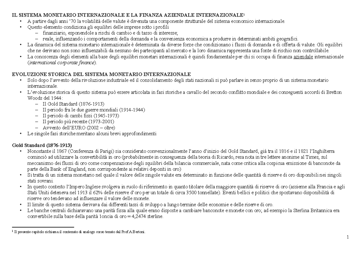 Il sistema internazionale Lucidi IL SISTEMA