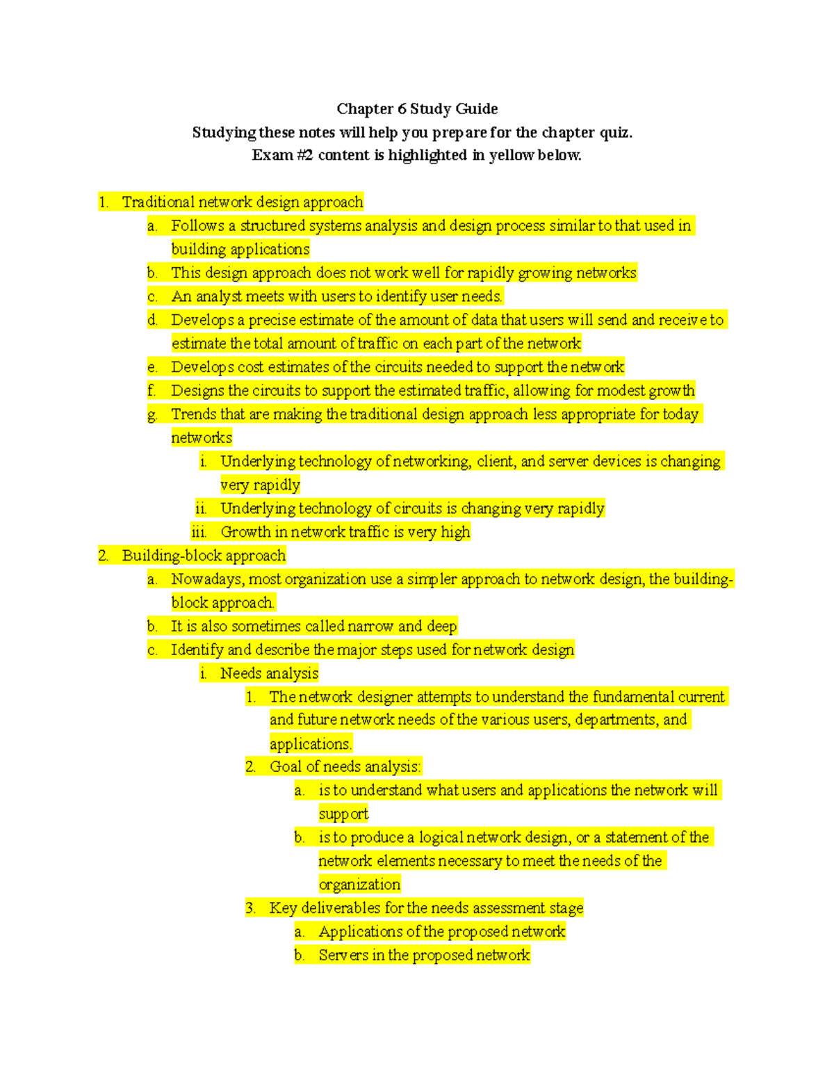 Chapter 6 Study Guide - Chapter 6 Study Guide Studying these notes will ...