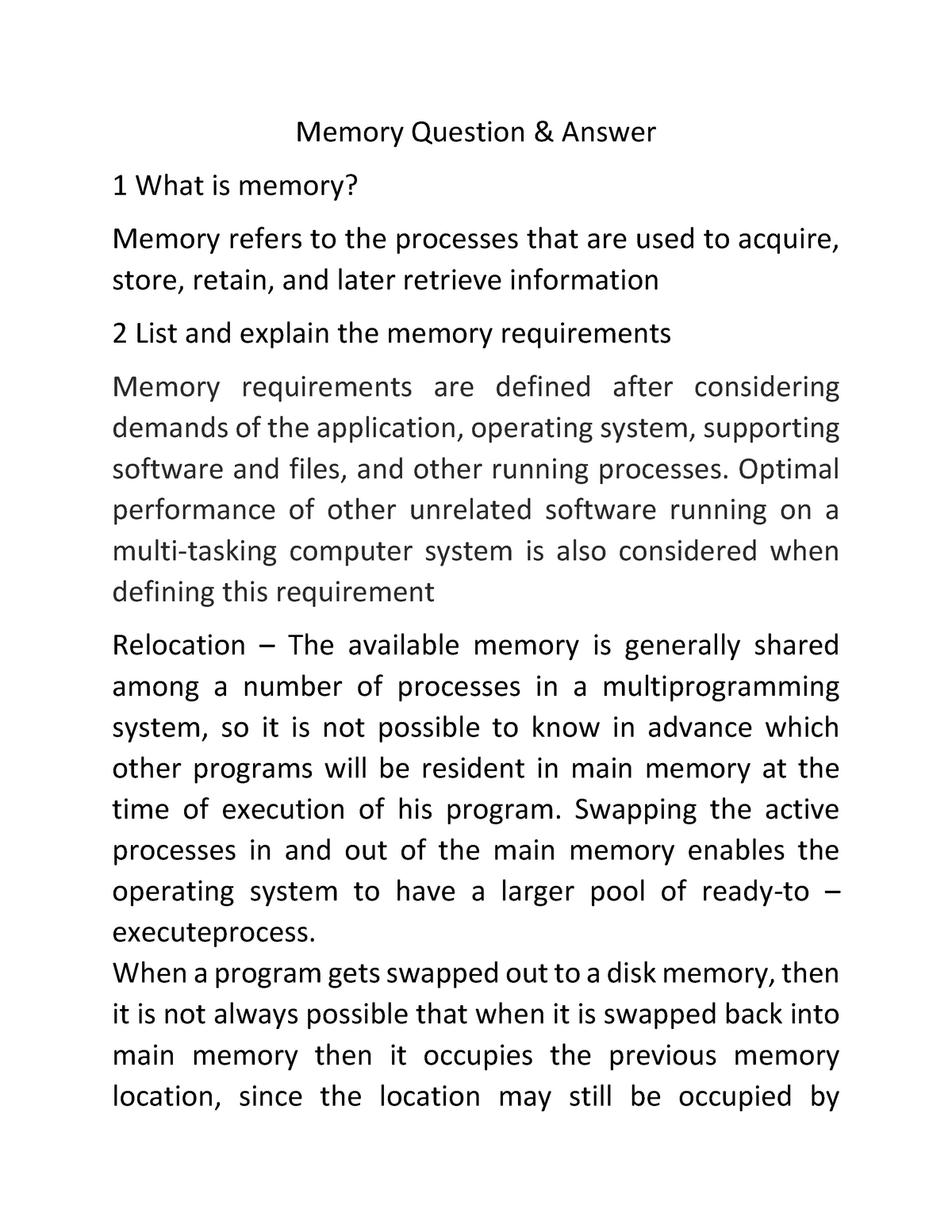 unit4qa-prof-pavitra-memory-question-answer-1-what-is-memory