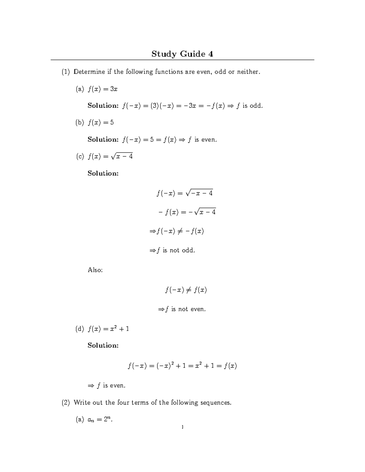 studyguide-8-even-and-odd-functions-study-guide-4-1-determine-if