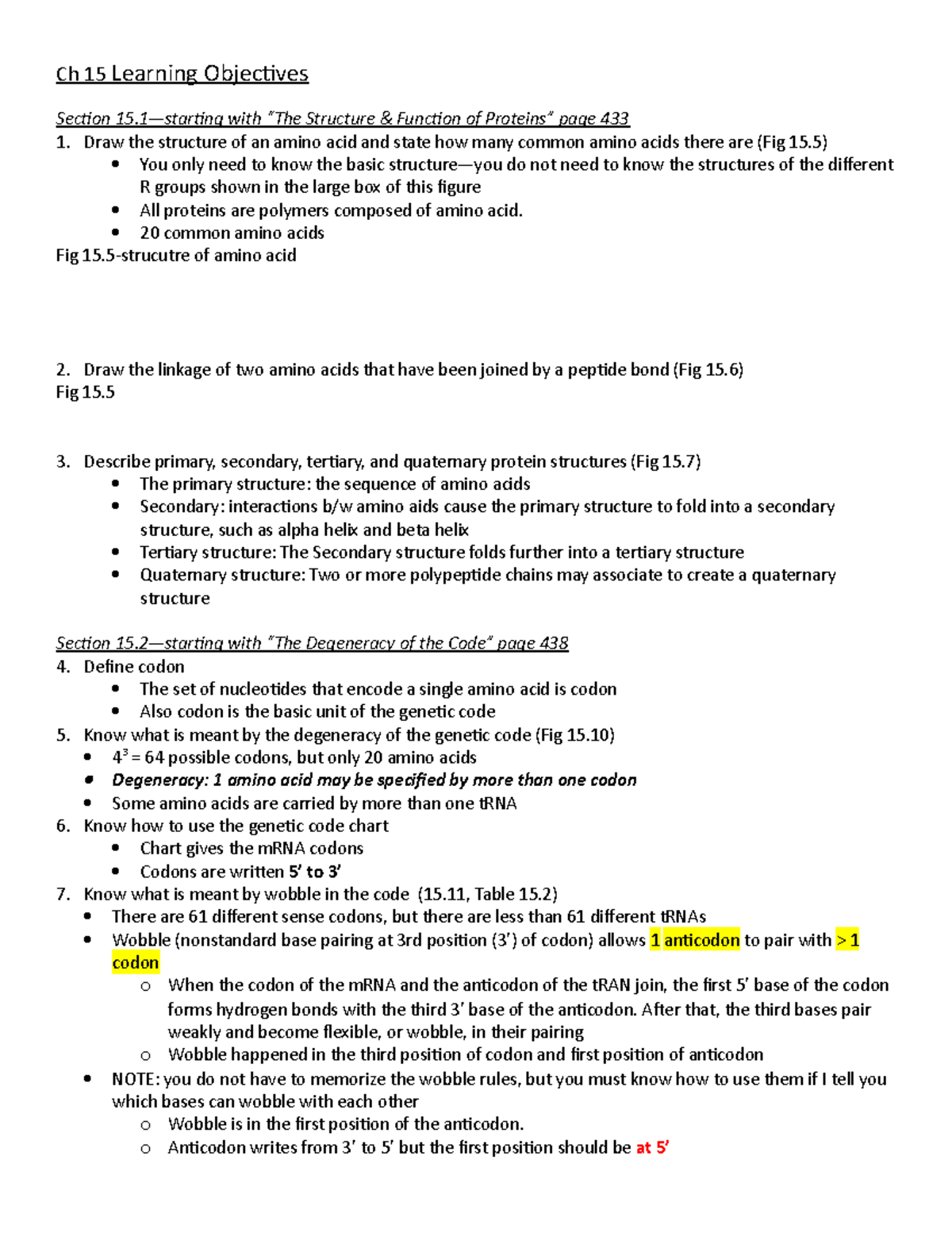 Ch 15 - read carefully and draw the graph - Ch 15 Learning Objectives ...