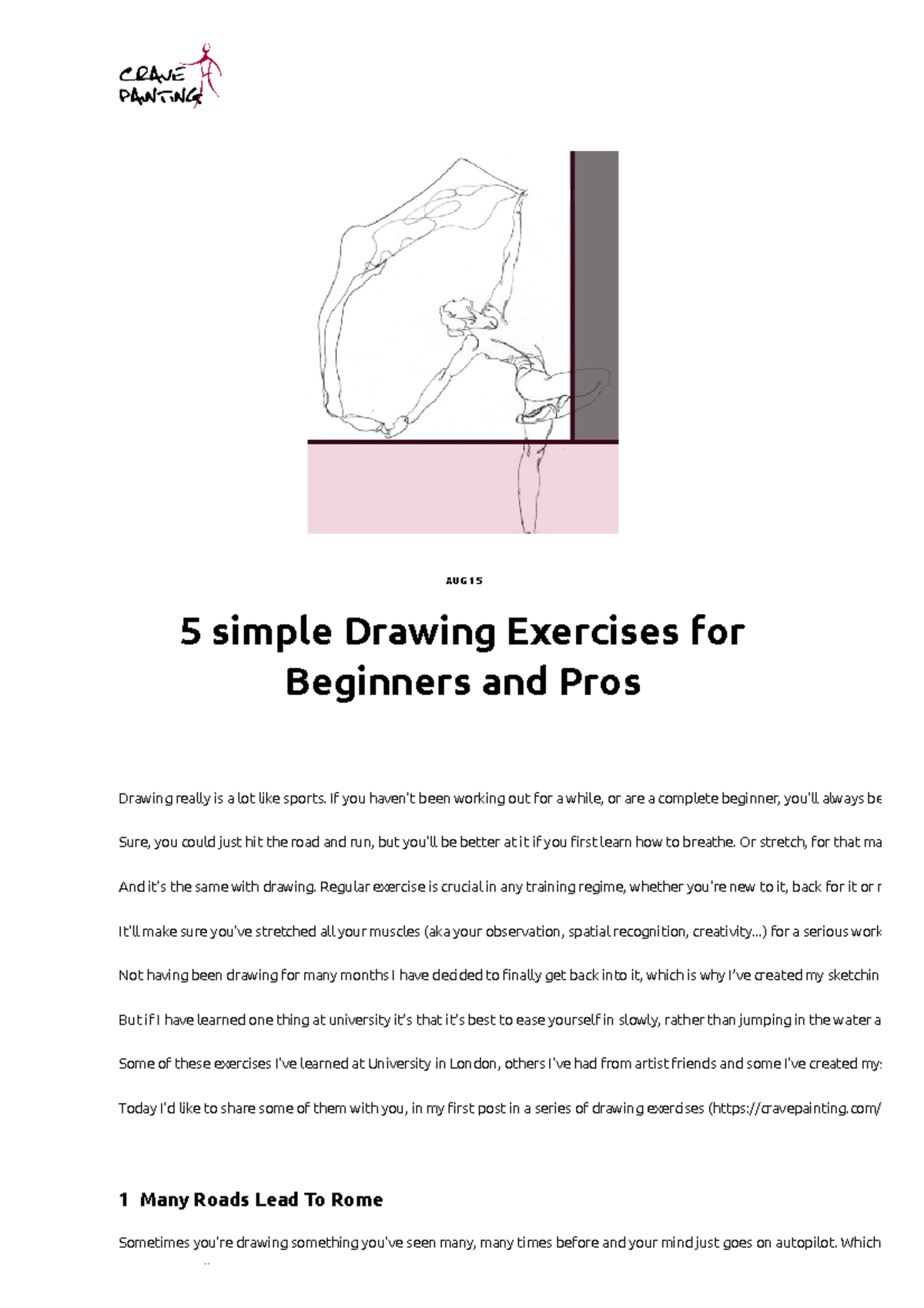 5 simple Drawing Exercises for Beginners and Pros - AUG 15 5 simple ...