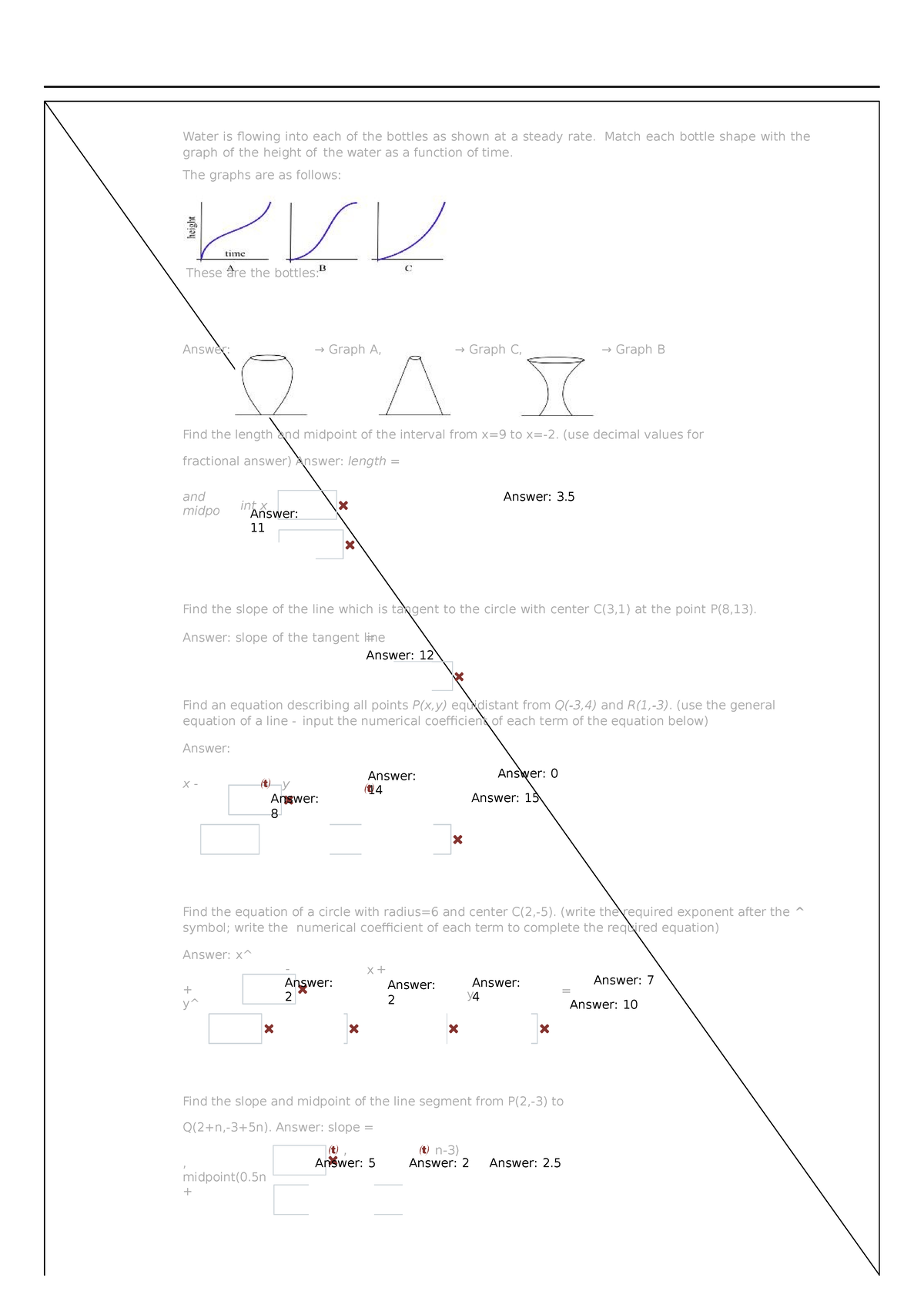 Midterms to finals math 6100 1 - Water is flowing into each of the ...