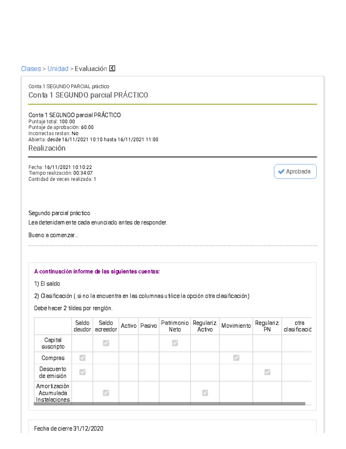 2do parcial practico mio (100) UNLU S - contabilidad 1 - UNLu - Studocu