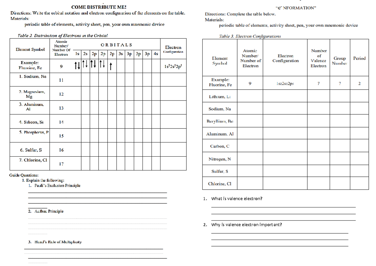 Science 9 q2 sample exam secondary education what is valence