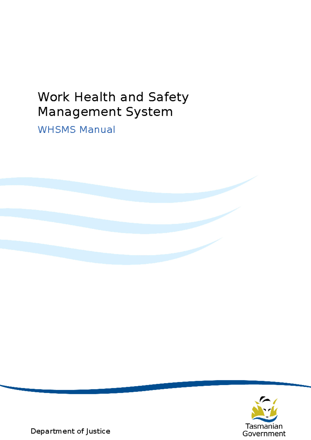 Appendix A - Whsms Manual - Work Health and Safety Management System ...
