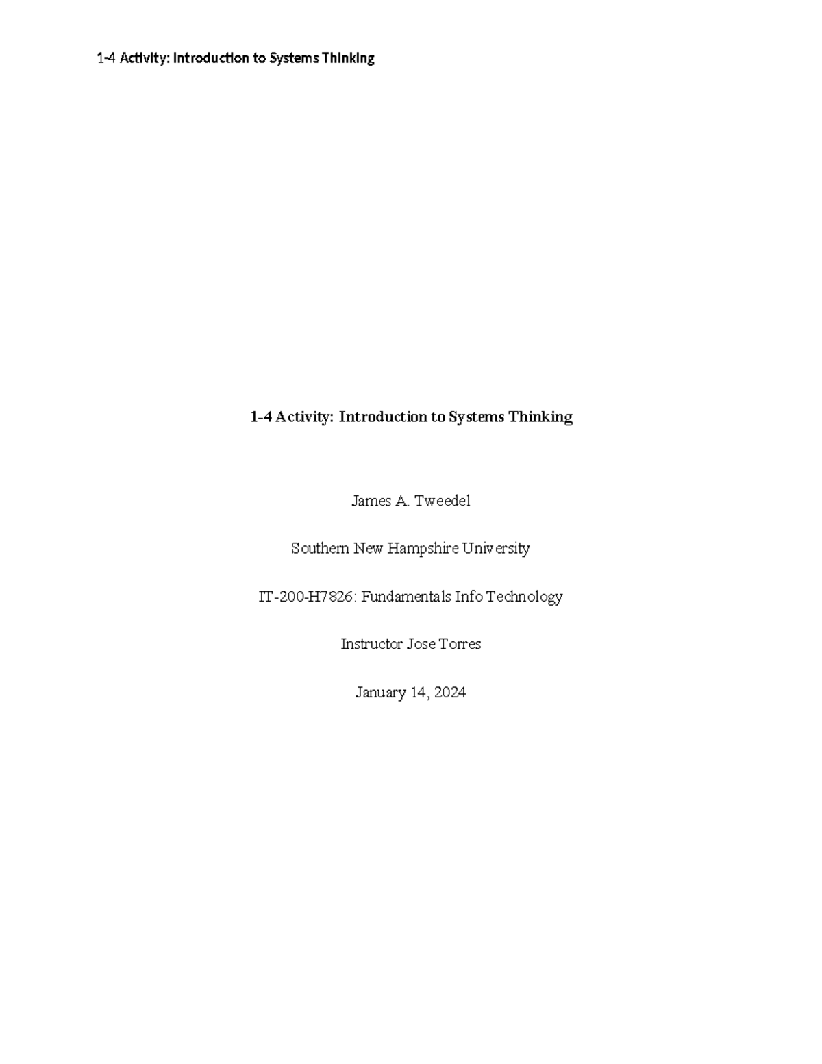  4systems thinking 1 4 activity introduction to systems thinking