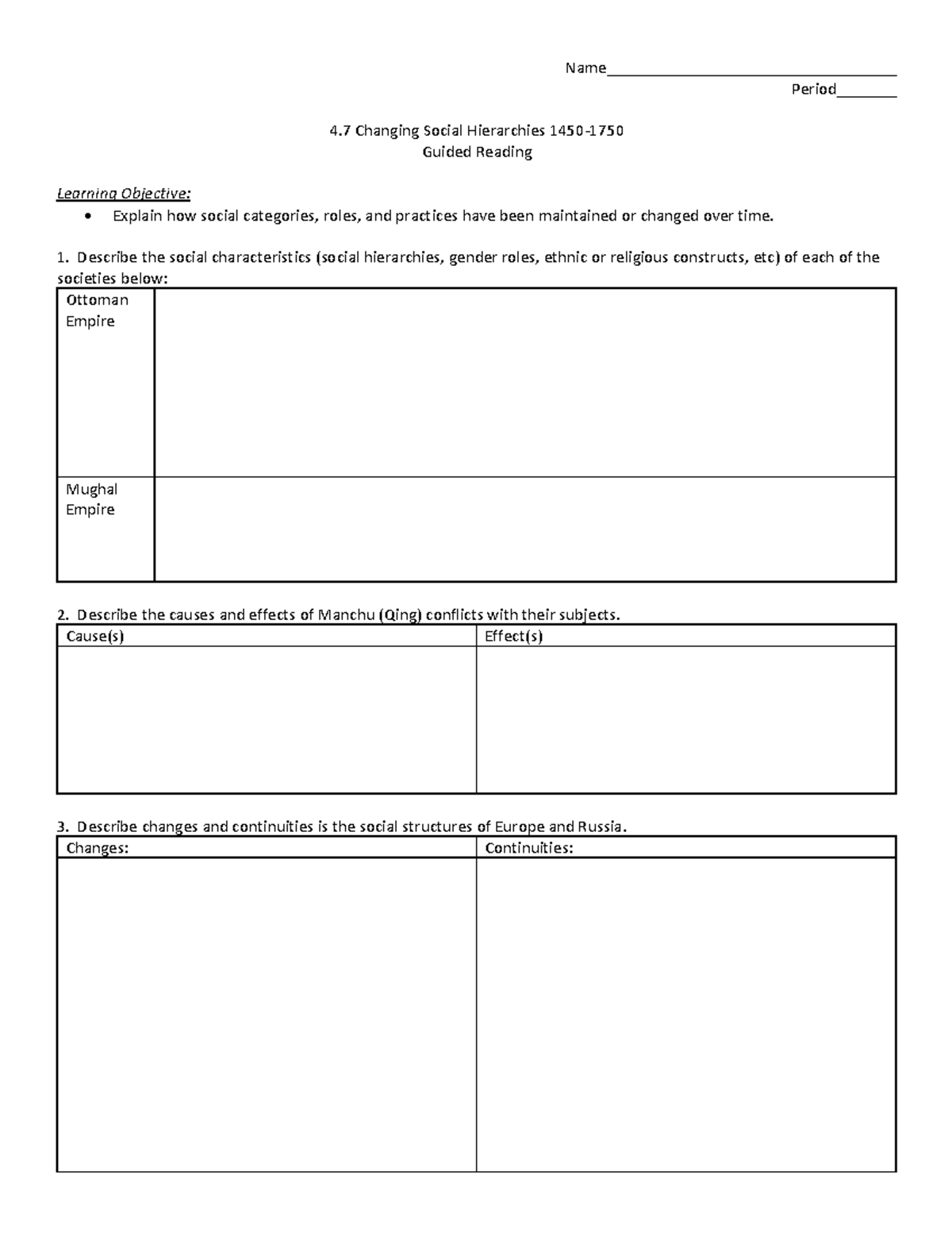 4.7 Guided Reading - notes - Name ...