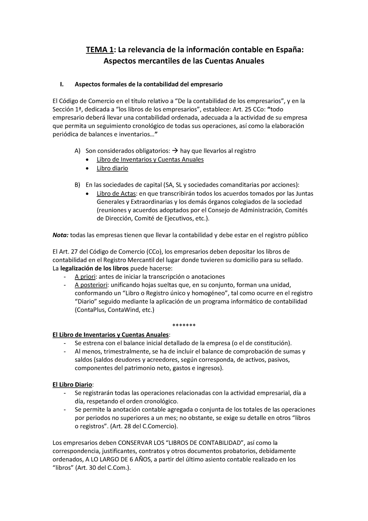 Tema 1 La Relevancia De La Información Contable En España Warning Tt Undefined Function 32 1919