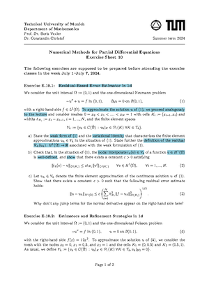 Solution Sheet 06 - Technical University of Munich Department of ...