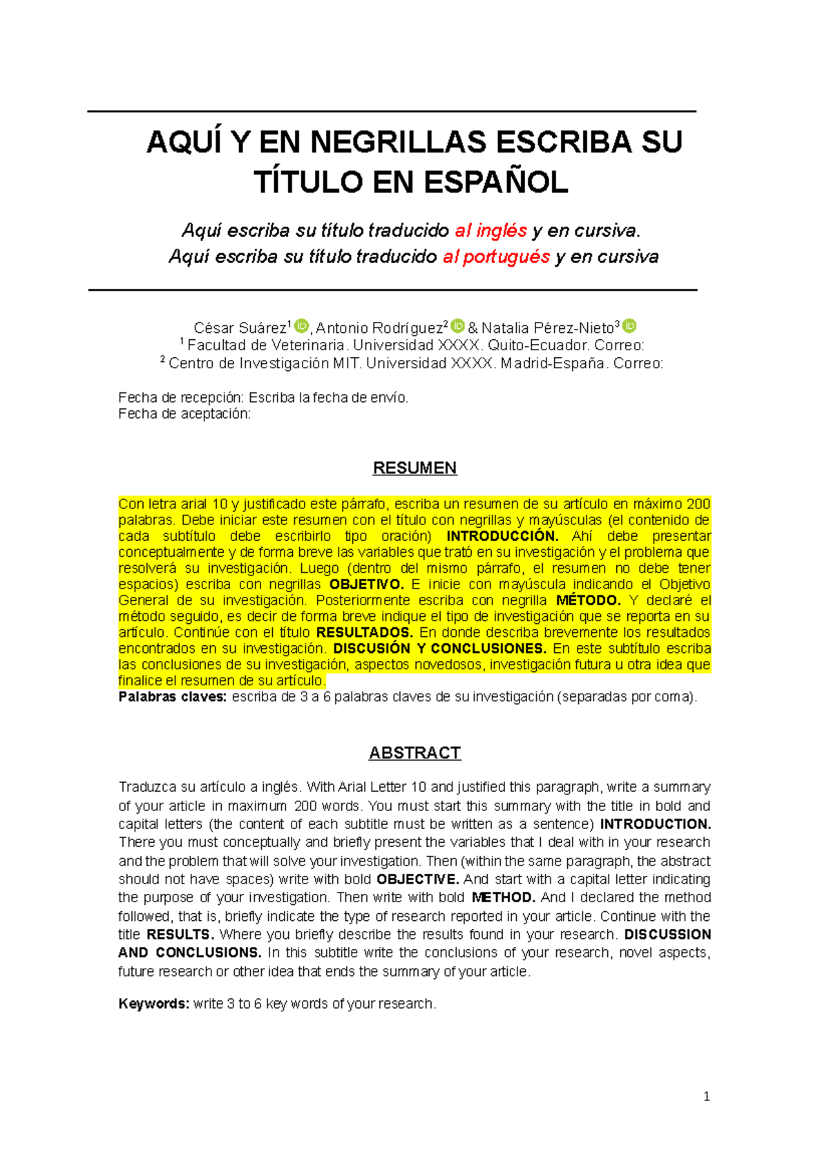 2 Entrego Modelo Formato de Papers - Artículos - AQUÍ Y EN NEGRILLAS ...
