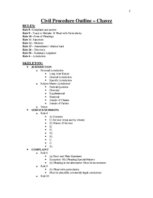 Civ Pro flow chart - Civil Procedure Review I. Jurisdiction II. Erie ...