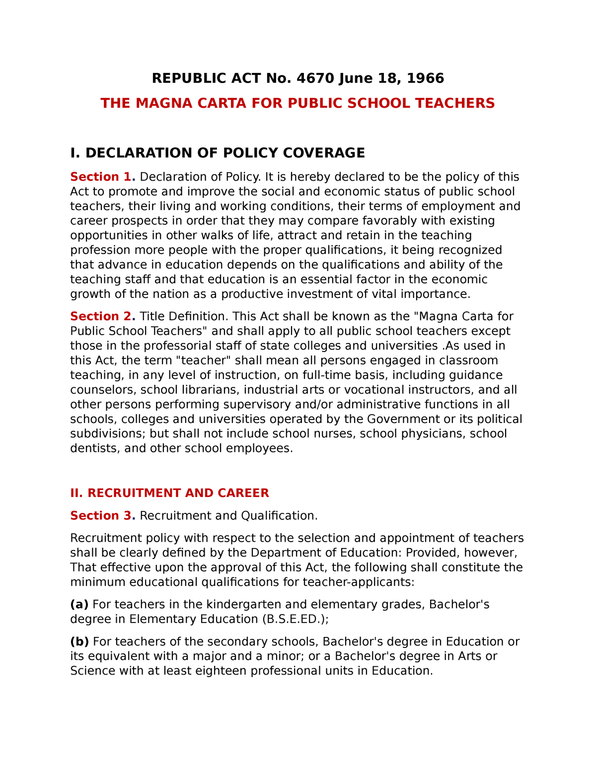 magna carta for public school teachers essay