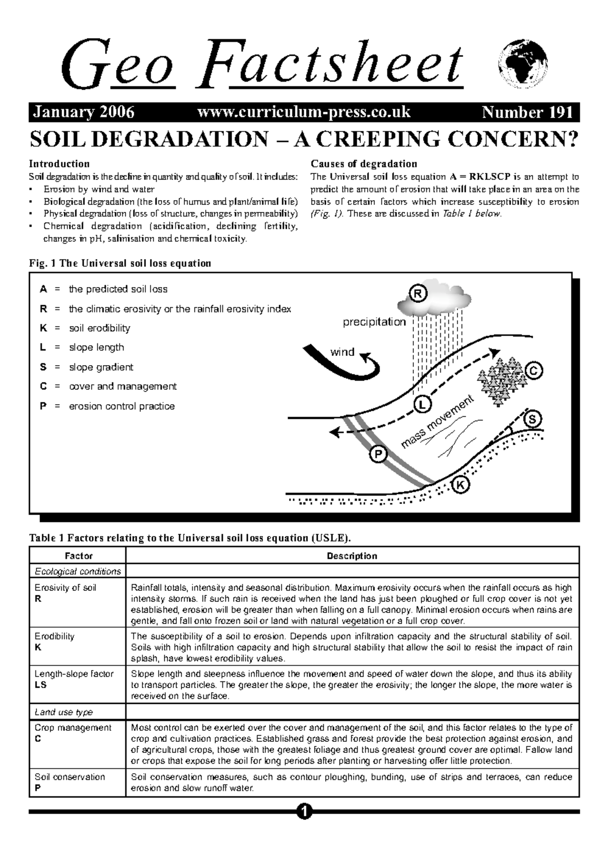 191 soil degradation - Introduction Soil degradation is the decline in ...