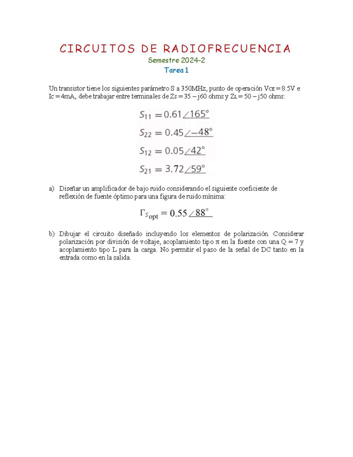 Tarea 1 24-2 - APUNTE - C I R C U I T O S D E R A D I O F R E C U E N C ...