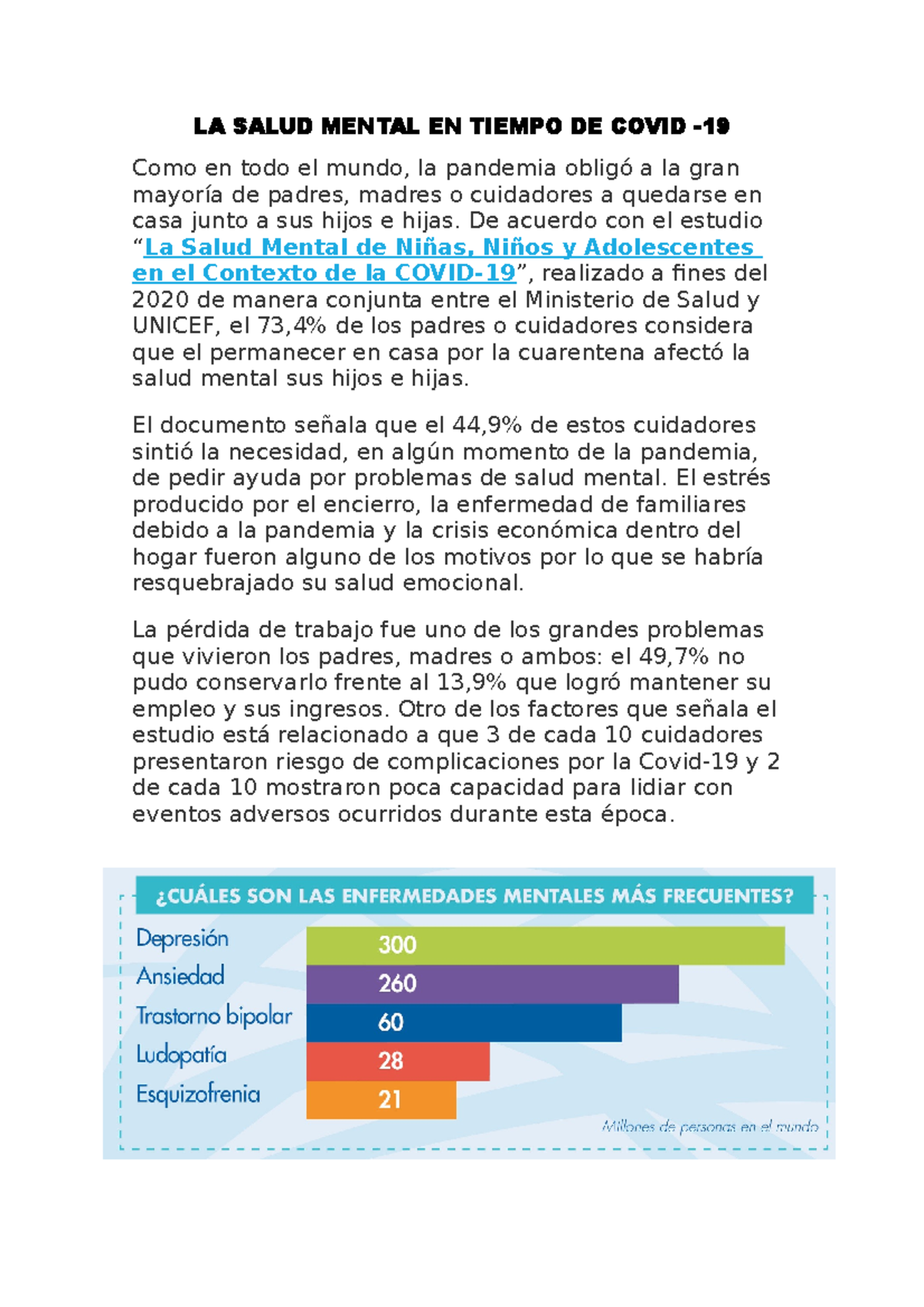 LA Salud Mental EN Tiempo DE Covid - LA SALUD MENTAL EN TIEMPO DE COVID ...