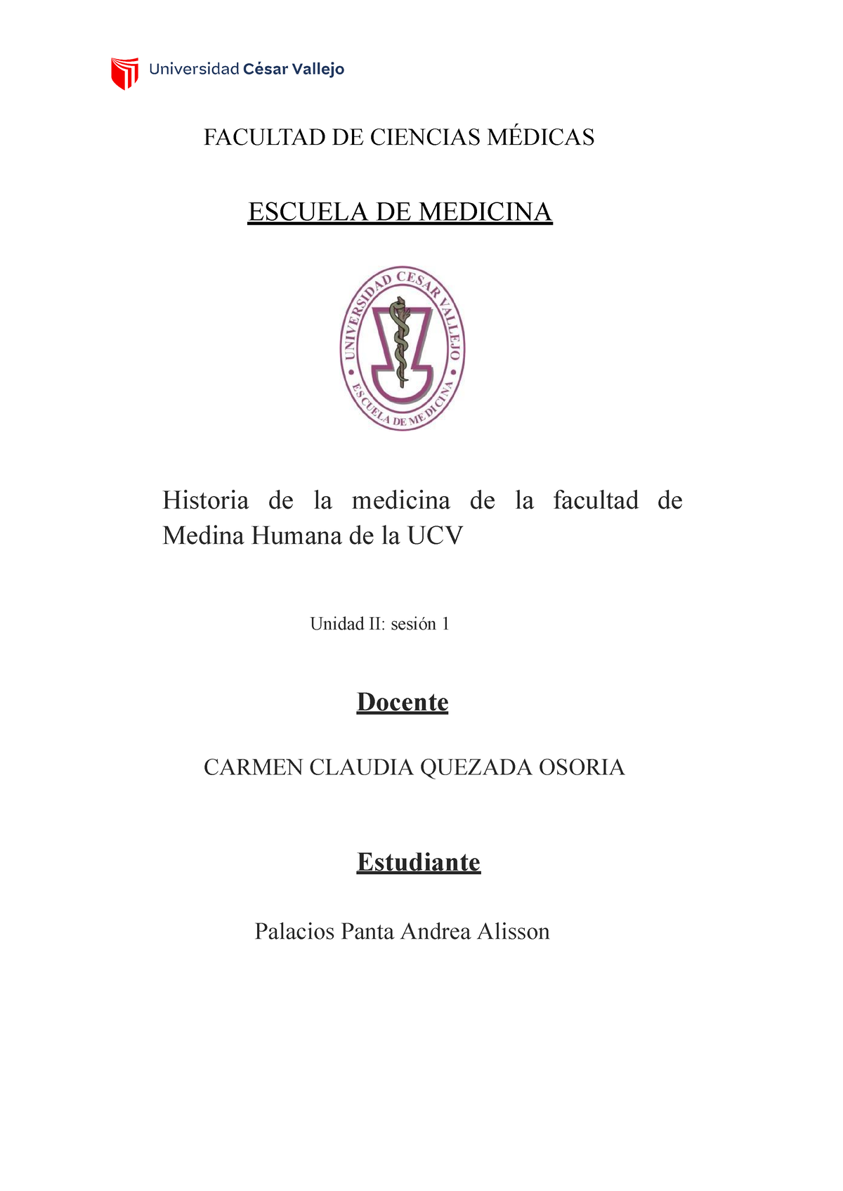 Facultad DE Ciencias Médicas - FACULTAD DE CIENCIAS MÉDICAS ESCUELA DE ...