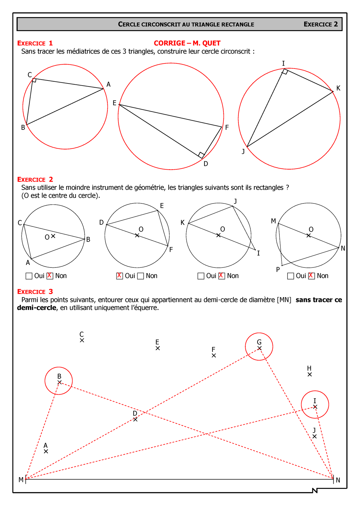 Cercle Circonscrit Graphiques Corriges D Exercices - CERCLE CIRCONSCRIT ...