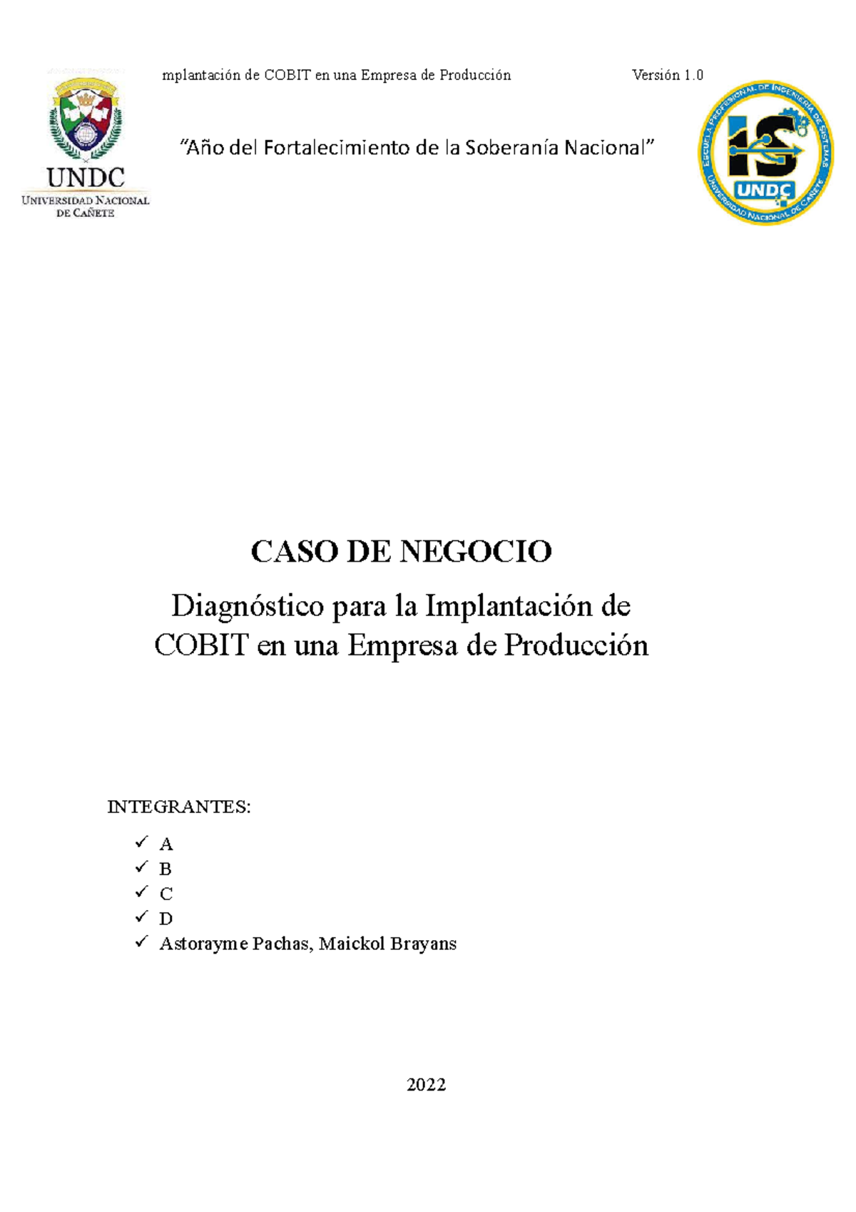 Gestión Gobierno 3 - EN ESTE DOCUMENTO SE VERÁ COMO SE APLICÓ ...