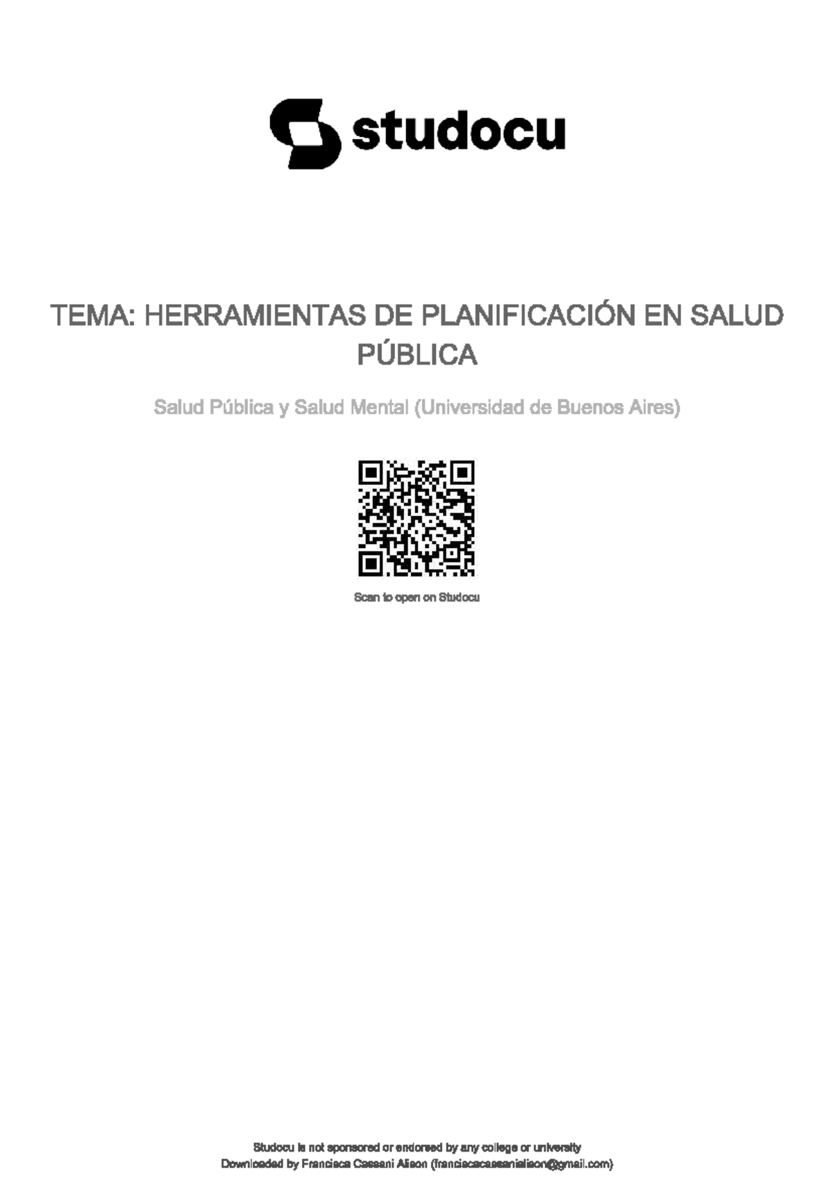 Hola - jaja - studocu TEMA: HERRAMIENTAS DE PLANIFICACIÓN EN SALUD ...