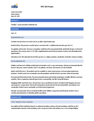 MKT205 Module Two Milestone Assignment - MKT 205 Module Two Milestone ...