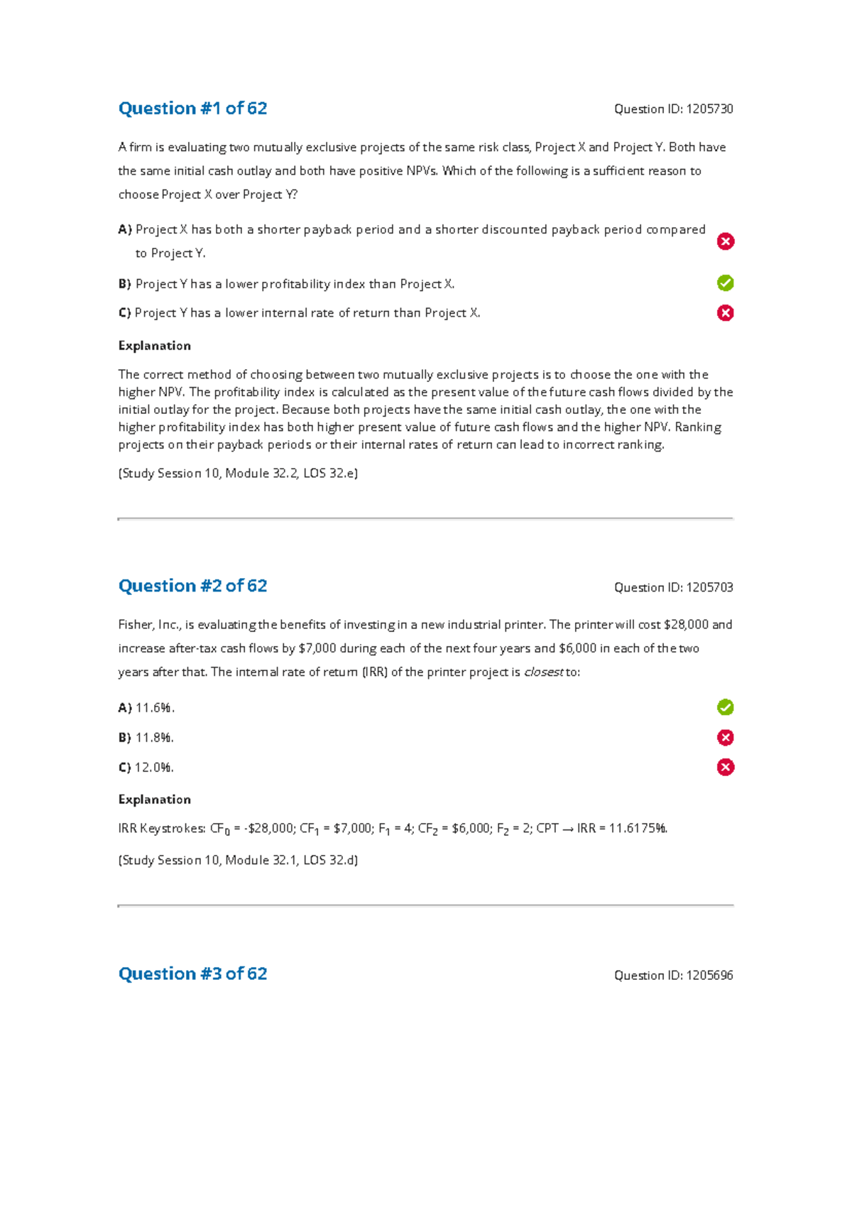 Test Bank Capital Budgeting Question 1 Of 62 Question Id 1205730 A