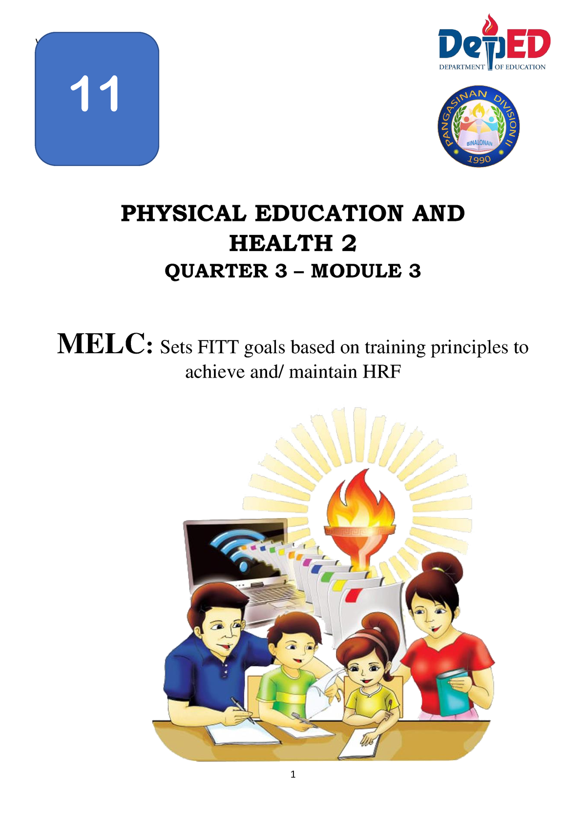 Evaluated Division Self Learning Modules Peh 2 Melc 3 Revised V Physical Education And Health 7101