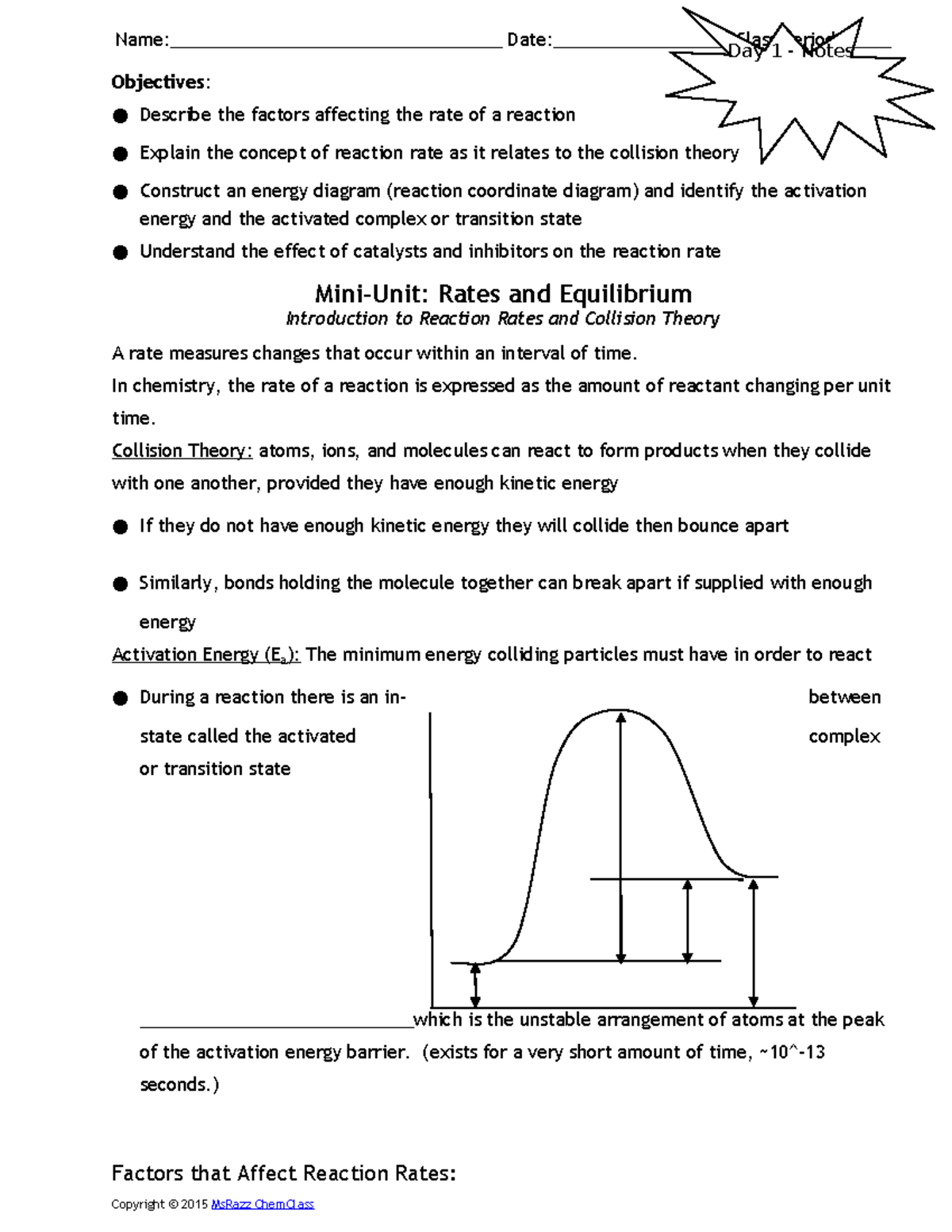Alysa-Intro To Rates-Student Notes - Name ...