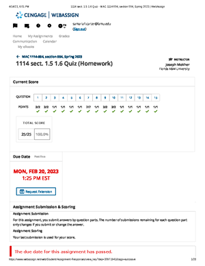 1.2 HW - Webassign Assignment - EN samaria1@famu (Sign out) MAC 1114 ...