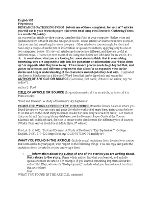 Eng 101 job assignment - 101 - BIO 101 - - Studocu