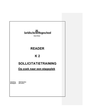 Verplichte Opgaven Sollicitatie Training Reader K 2 Sollicitatietraining Op Zoek Naar Een Studeersnel