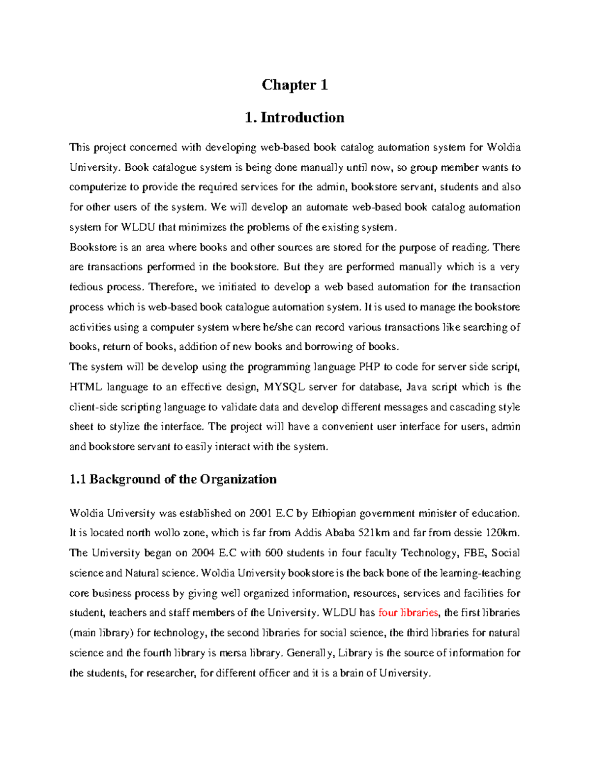 Sample Proposal - Chapter 1 1. Introduction This project concerned with ...