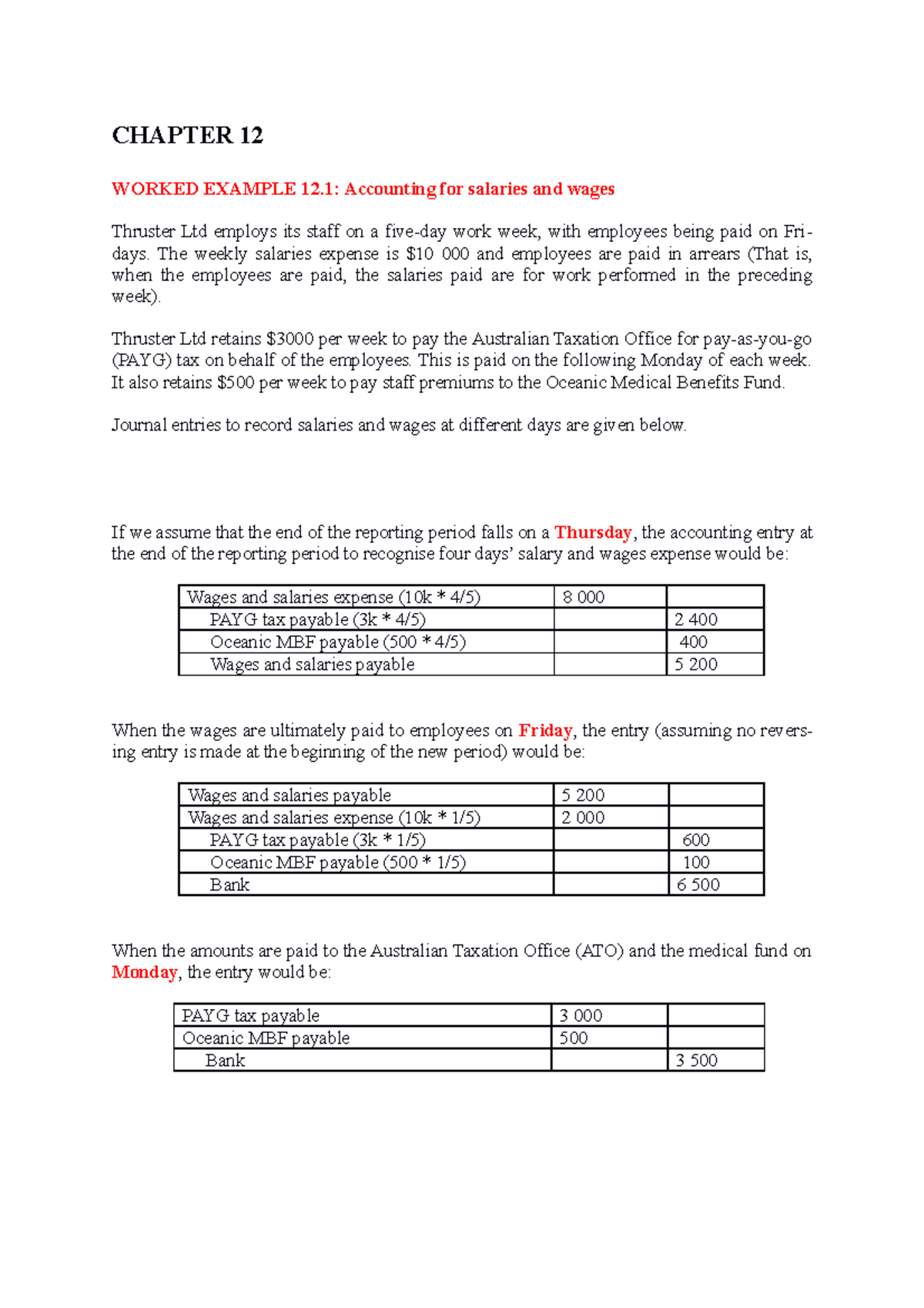 Australian financial accounting chapter 10 solution CHAPTER 12 WORKED