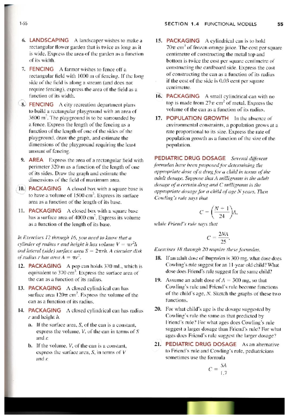 Section 1 - Includes practice questions on landscape, theory and area ...